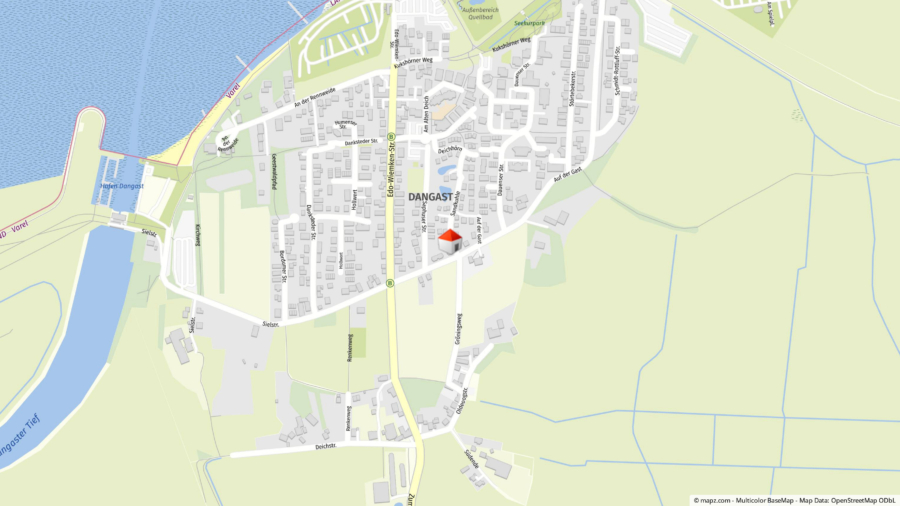 Hochwertig ausgestattete Traumferienwohnung im Nordsee Park Dangast - Geolyzer Kartenausschnitt (47184)