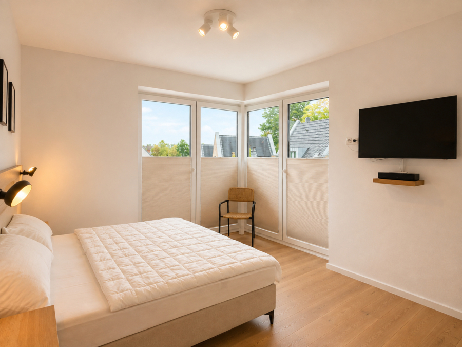 Hochwertig ausgestattete Traumferienwohnung im Nordsee Park Dangast - Schlafzimmer (47176)