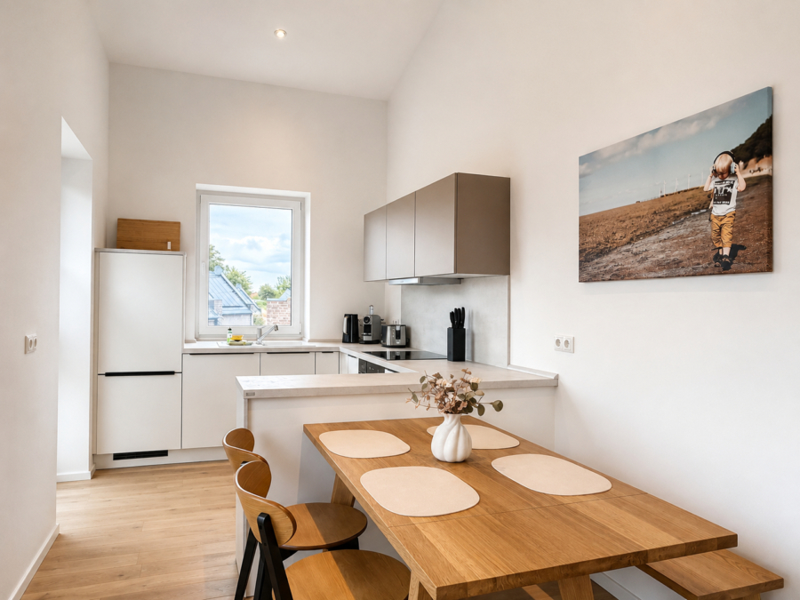 Hochwertig ausgestattete Traumferienwohnung im Nordsee Park Dangast - Essbereich (47173)