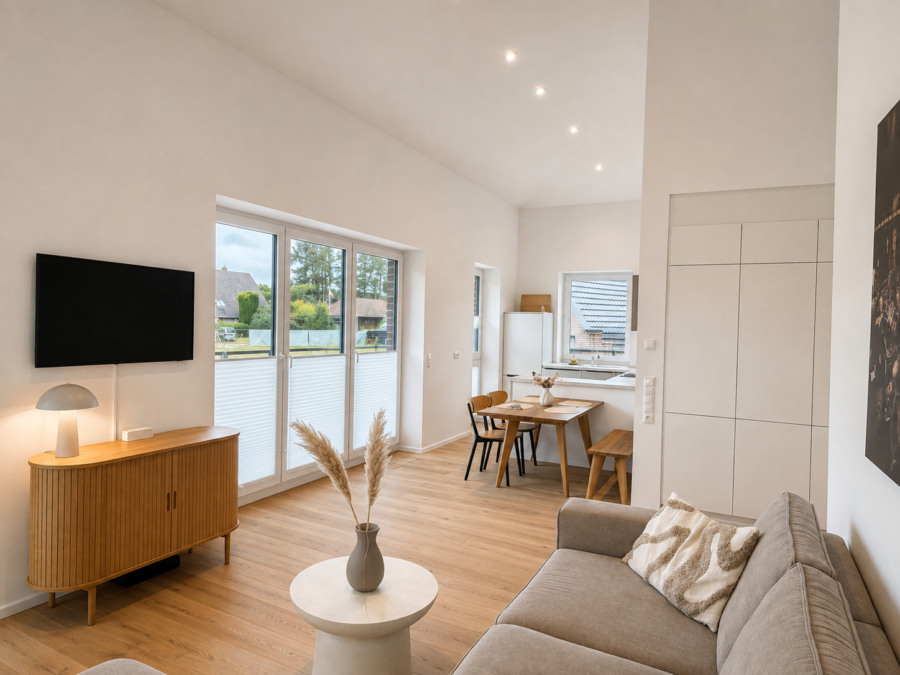 Hochwertig ausgestattete Traumferienwohnung im Nordsee Park Dangast - Wohnbereich (47169)