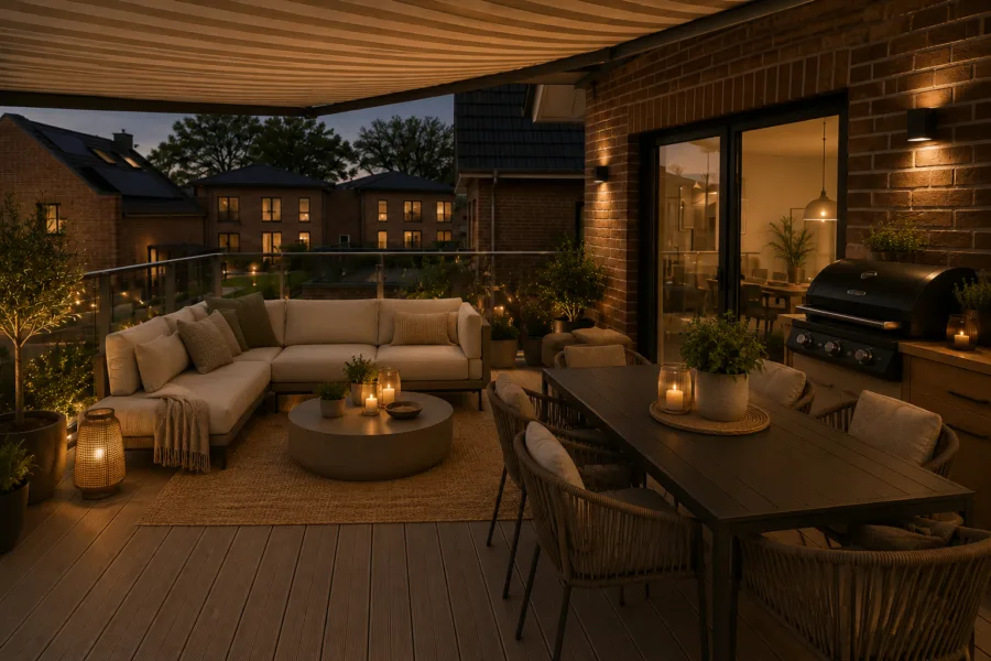 Zwischen Weite & Wasser-hochwertige Ferienwohnung in begehrter Lage! Haus 45 WG 1 - Dachterrasse - virtuell erstellt (49906)