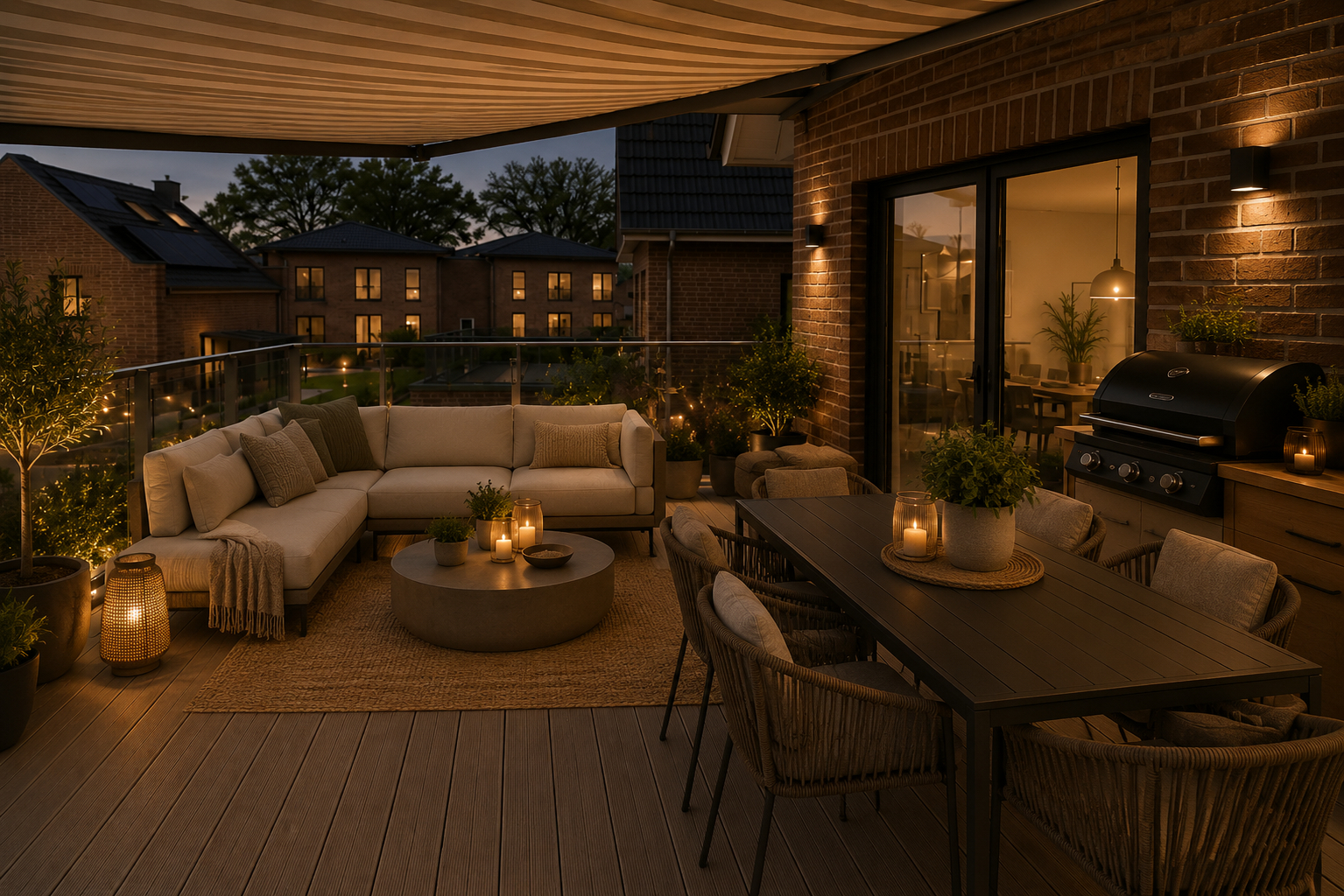 Dachterrasse - virtuell erstellt