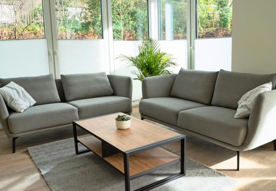 Exklusive Ferienwohnung mit privatem Wellnessbereich im Nordsee Park Dangast - Wohn - und Essbereich (43840)