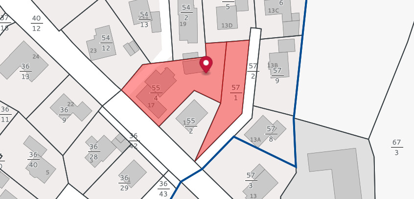 Zur alten Dorfbäckerei mit großzügigem Baugrundstück - Flurkarte (38133)