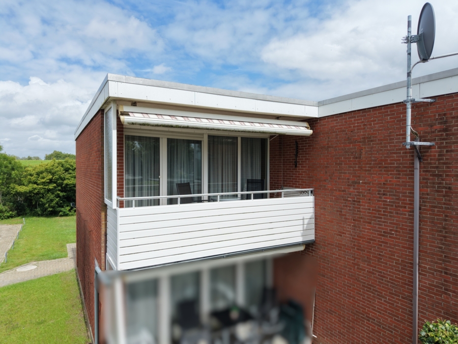 Traumhafte Auszeit an der Küste: Ferienwohnung in begehrter Strandnähe von Horumersiel - Balkon (45975)