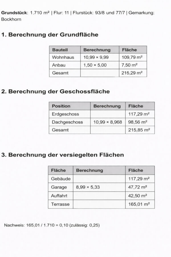 Familienglück pur! Charmantes Einfamilienhaus mit großem Garten & Platz zum Entspannen - Wohnflächenberechnung (40843)