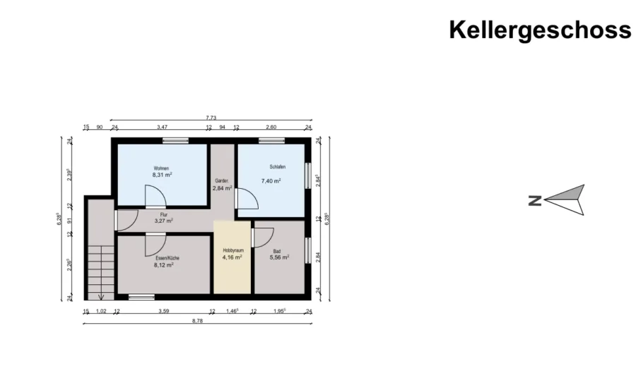 Traumhaftes Grundstück mit Altbestand – Top Lage vom Nordseebad Dangast - Kellergeschoss (51341)