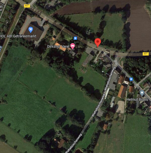 Grundstück am Ortsrand Varels - Bild Satelit Rodenkirchener Str. 3 (34357)