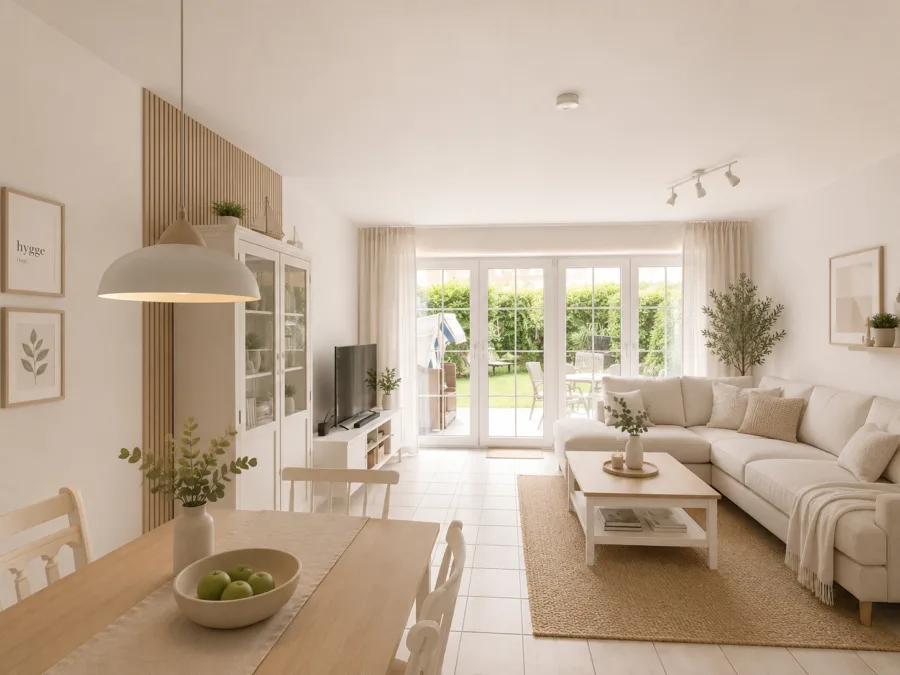 Nur wenige Schritte zum Meer: Charmantes Reihenmittelhaus im Nordseebad Dangast - Virtuell eingerichtet (50913)