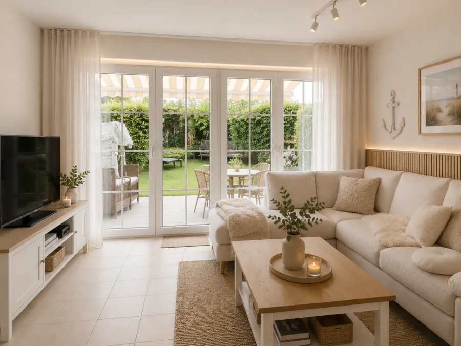Nur wenige Schritte zum Meer: Charmantes Reihenmittelhaus im Nordseebad Dangast - Virtuell eingerichtet (50917)