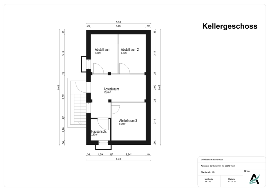 Nur wenige Schritte zum Meer: Charmantes Reihenmittelhaus im Nordseebad Dangast - KG (45908)