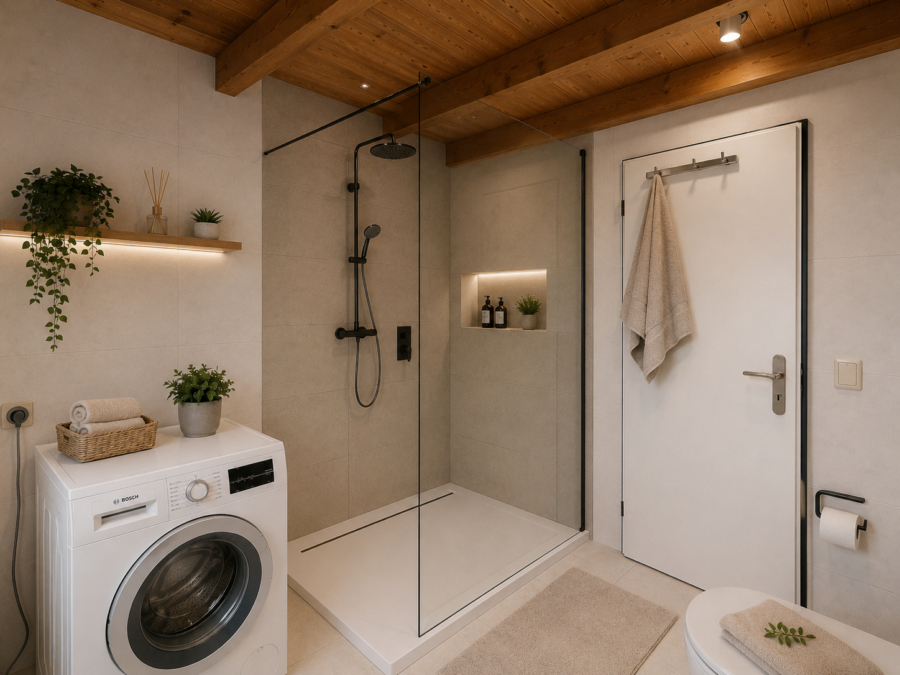 Reihenendhaus im Herzen von Dangast - Badezimmer - virtuell eingerichtet (47662)