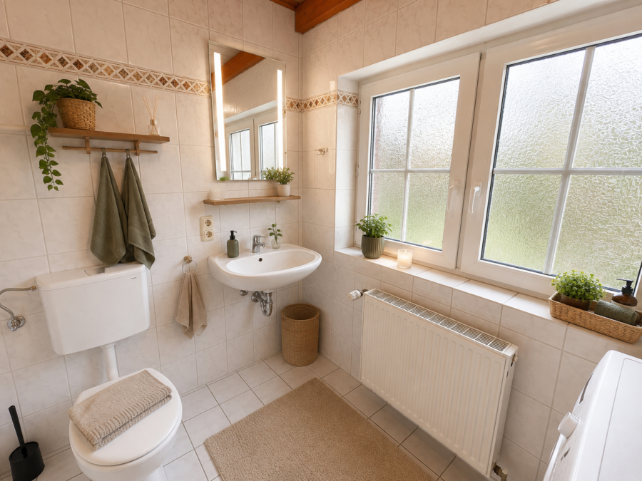 Reihenendhaus im Herzen von Dangast - Badezimmer - virtuell eingerichtet (47664)