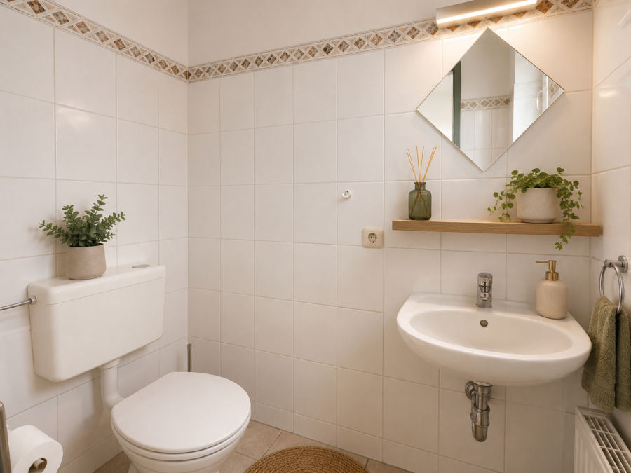 Reihenendhaus im Herzen von Dangast - Badezimmer - virtuell eingerichtet (47673)
