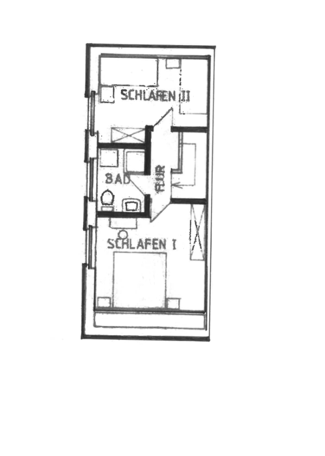 Reihenendhaus im Herzen von Dangast - Grundriss OG (47679)