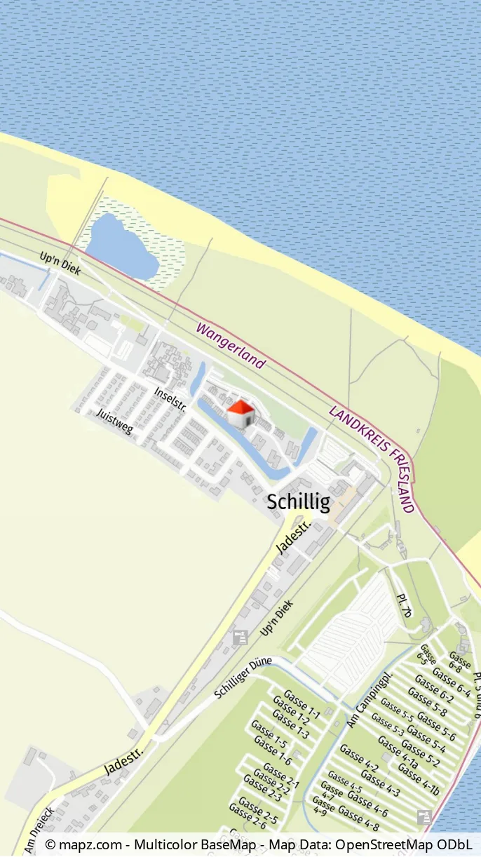 Meer, Strand & Erholung ganz nah- Ferienwohnung 51.3.S im Nordsee Park Schillig - Geolyzer Kartenausschnitt (50015)