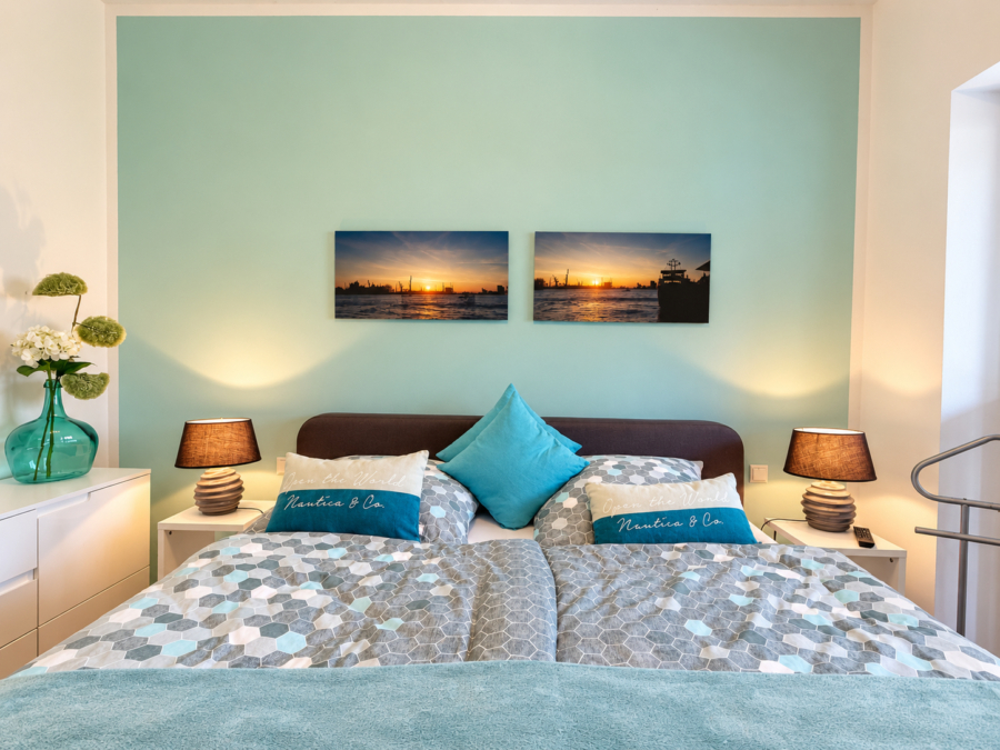 Moderne Wohnung mit Küstenflair im Nordsee Park Dangast – Eigennutzung oder Ferienvermietung! - Schlafzimmer (49329)