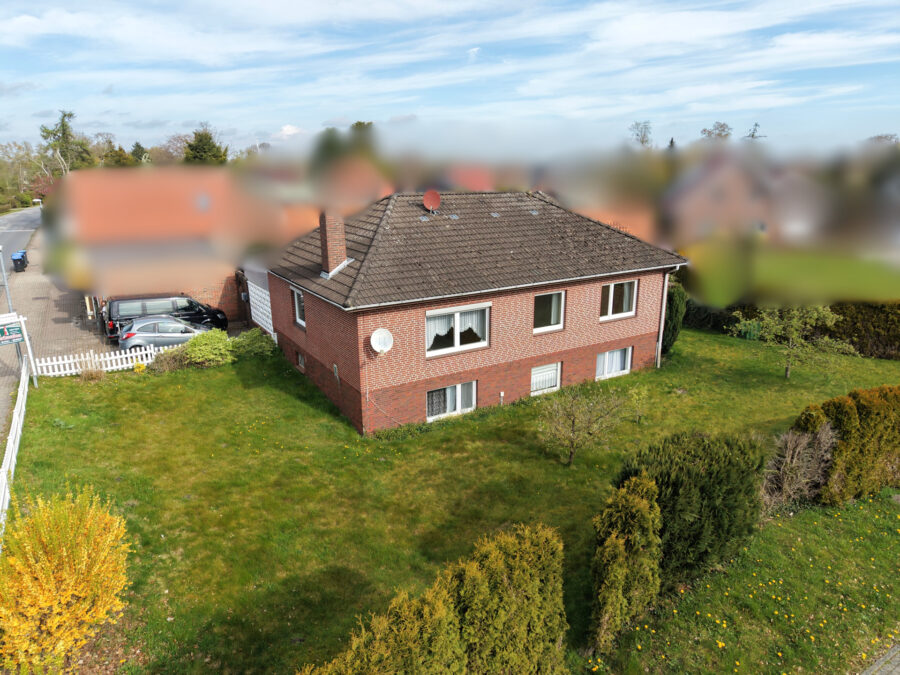 Wohnhaus + Gewerbe + Baugrundstück - viel Gestaltungspotenzial - Rückseite - EFH (40749)