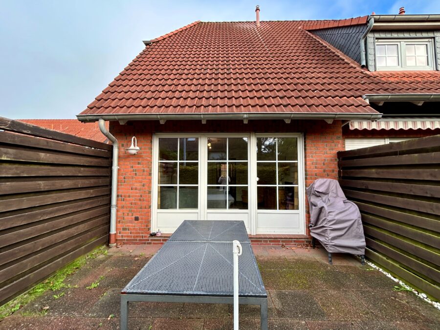 Reihenendhaus in ruhiger Lage von Dangast – strandnah und gepflegt - Terrasse (32845)