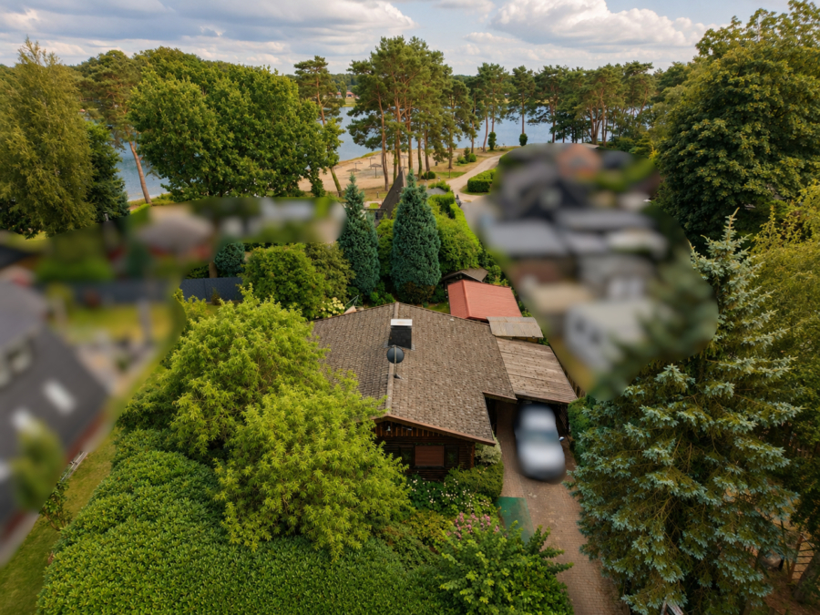 Ferienhaus am Bernsteinsee – Urlaubsglück nur wenige Schritte vom Wasser entfernt - Drohnenaufnahme (46762)