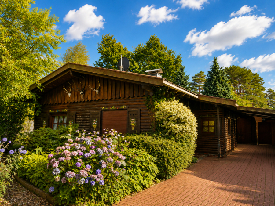 Ferienhaus am Bernsteinsee – Urlaubsglück nur wenige Schritte vom Wasser entfernt - Außenansicht (46745)