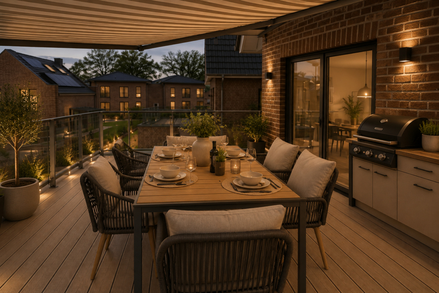 ***Nordsee erleben & profitieren*** Ferienwohnung im Nordsee Park Dangast- Haus 44 WG 1 - Dachterrasse - virtuell erstellt (48406)