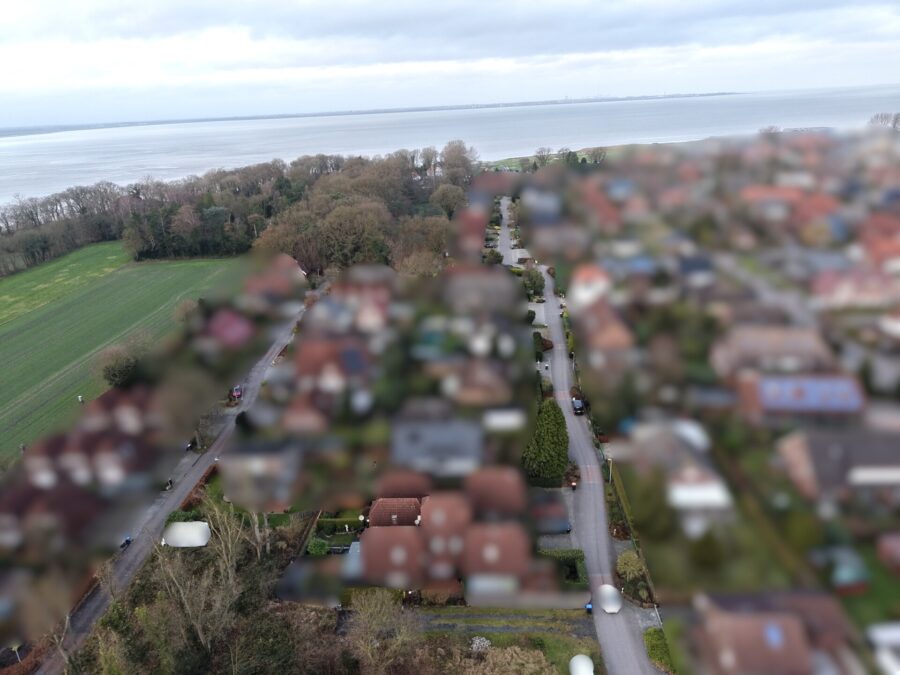 Reihenhaus mit Charme im Nordseebad Dangast! - Bezugsfrei ab 01.02.2026 - Drohnenaufnahme (37255)