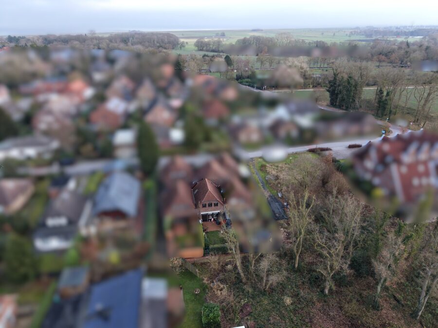 Reihenhaus mit Charme im Nordseebad Dangast! - Bezugsfrei ab 01.02.2026 - Drohnenaufnahme (37268)