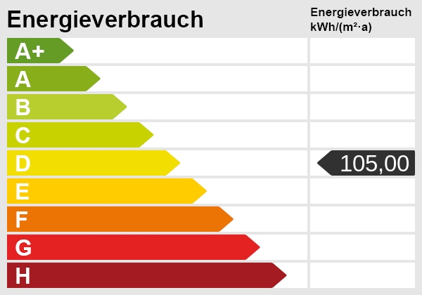 Modernisierte 4-Zimmer-Wohnung mit Balkon in gepflegtem Mehrfamilienhaus - Energieskala (36198)