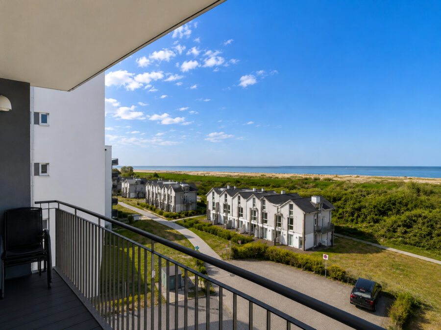 Traumwohnung mit Meerblick in Schillig an der Nordsee - 50.4.N - Balkon (43133)