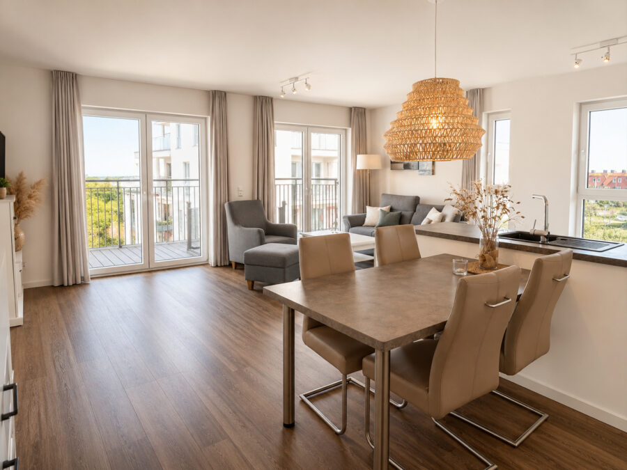 Traumwohnung mit Meerblick in Schillig an der Nordsee - 50.4.N - Wohn- und Essbereich (43135)