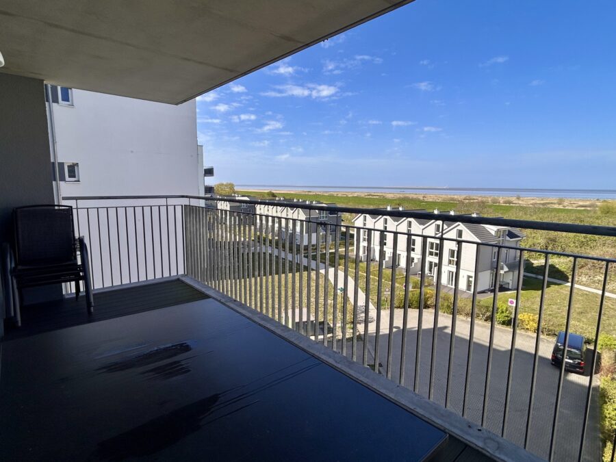 Traumwohnung mit Meerblick in Schillig an der Nordsee - 50.4.N - Balkon (40430)