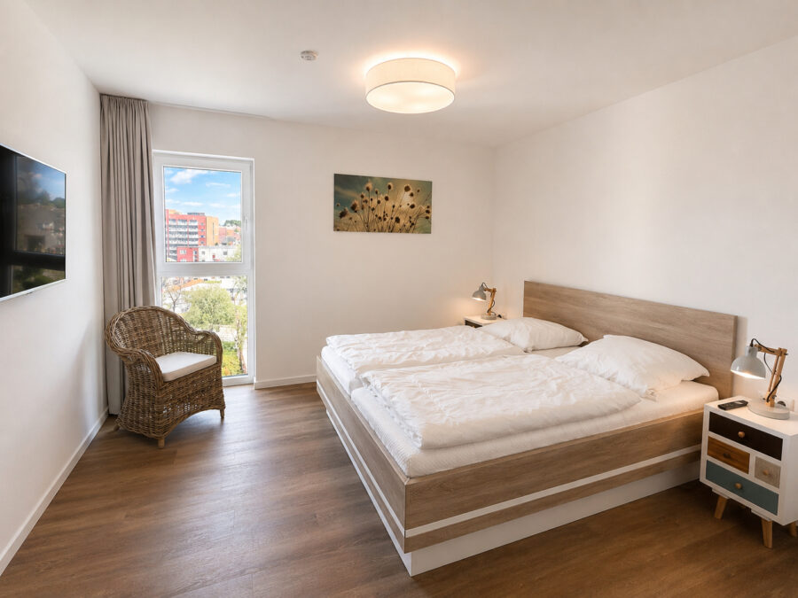 Traumwohnung mit Meerblick in Schillig an der Nordsee - 50.4.N - Schlafzimmer (43139)
