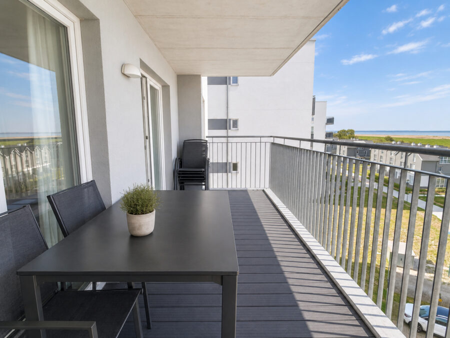 Traumwohnung mit Meerblick in Schillig an der Nordsee - 50.4.N - Balkon (43142)