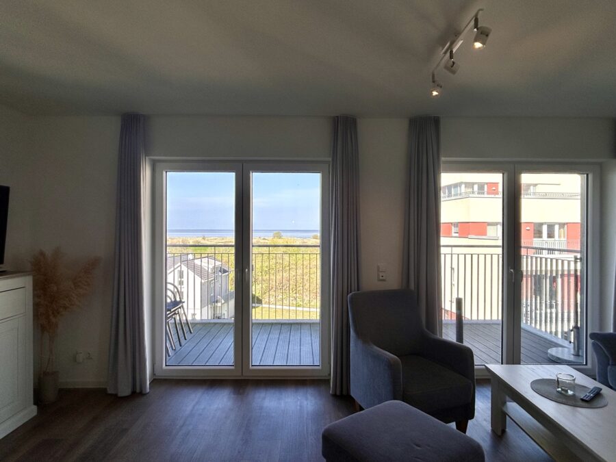 Traumwohnung mit Meerblick in Schillig an der Nordsee - 50.4.N - Wohnbereich/ Balkon (40425)