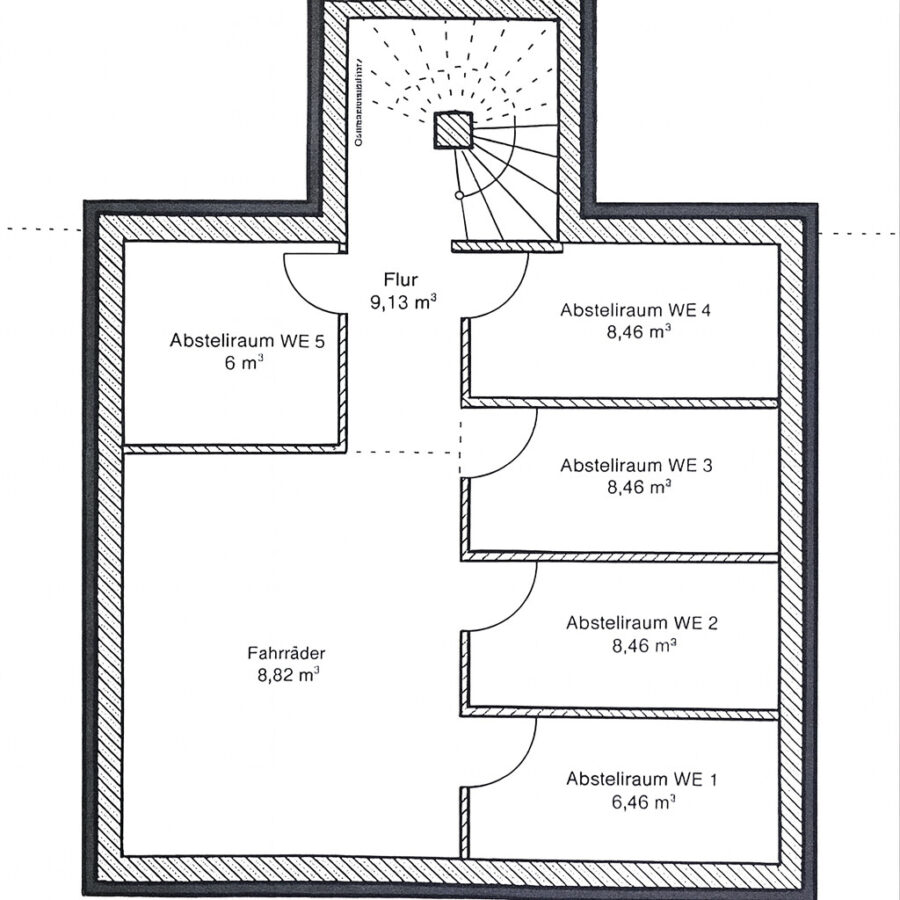 Moderne Ferienwohnung - strandnah in Dangast - Grundriss Keller (34460)