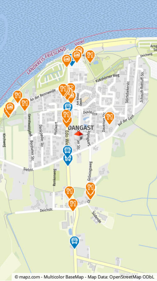 Qualität aus Anspruch und Erfahrung! Ferienwohnung Nr.45 WG 1- Nordsee Park Dangast - Geolyzer Kartenausschnitt (34422)