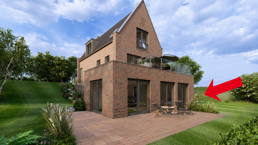 *** Ihr Lieblingsplatz*** Exklusive Ferienwohnung im Nordsee Park Dangast Haus 45 WG 2 - Außenansicht Pfeil (48448)