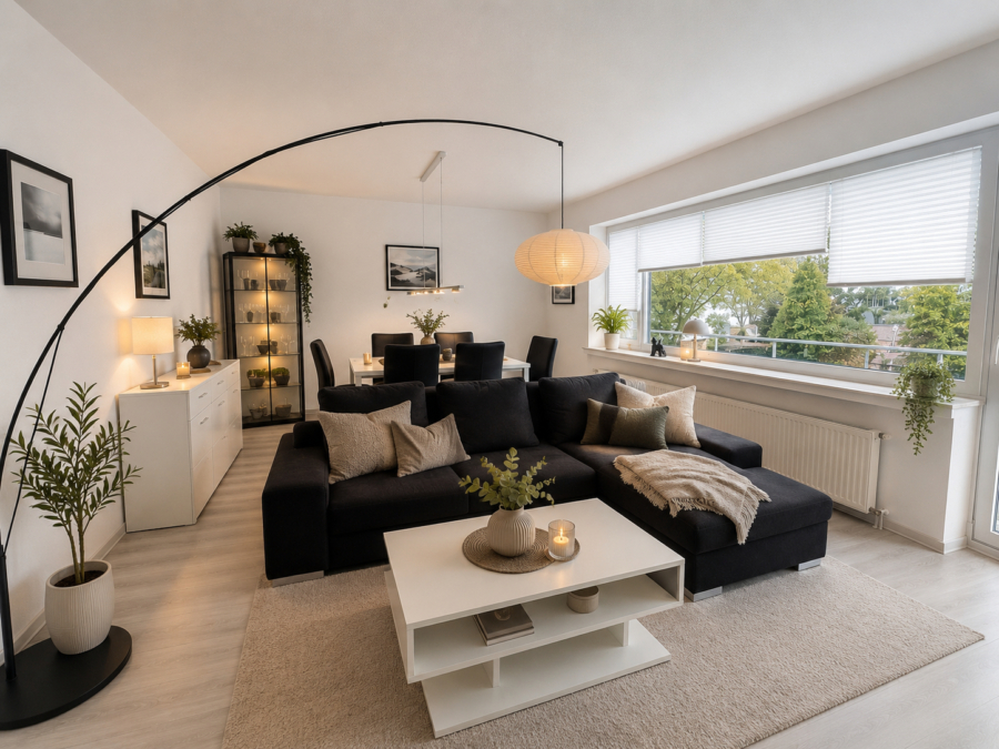 Zweifamilienhaus mit vermieteten Wohneinheiten auf großzügigem Grundstück - Wohnbereich (45836)