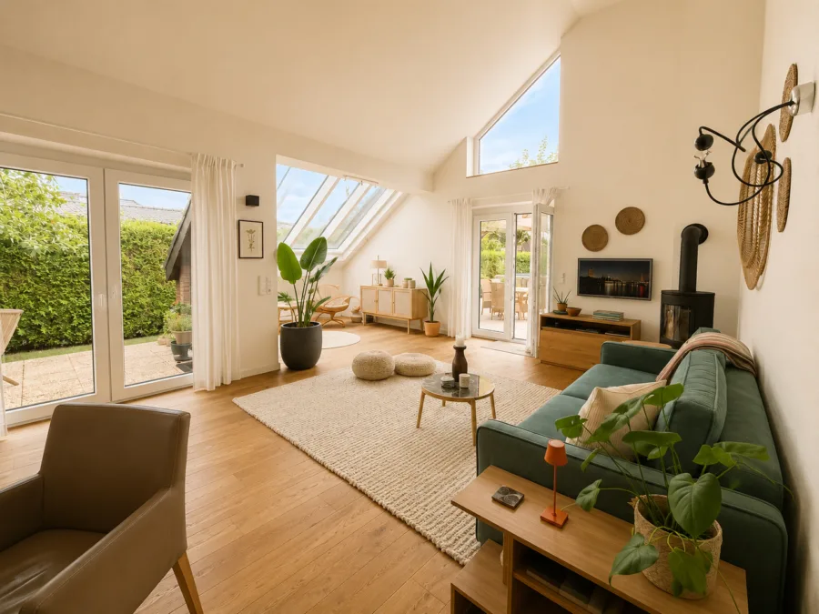 Idyllische Familienoase in Dangastermoor - Wohn- und Essbereich (51049)