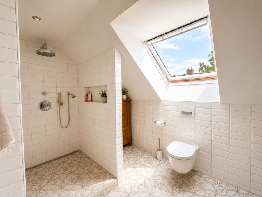 Idyllische Familienoase in Dangastermoor - Badezimmer (46622)