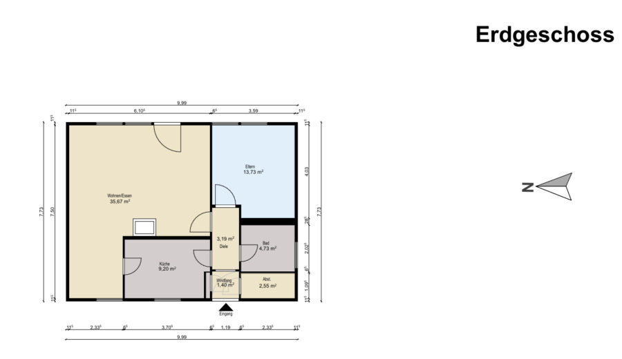 Großes Potenzial in Top-Lage: Sanierungsbedürftiges Haus auf traumhaftem Grundstück in Dangast - Erdgeschoss (40357)