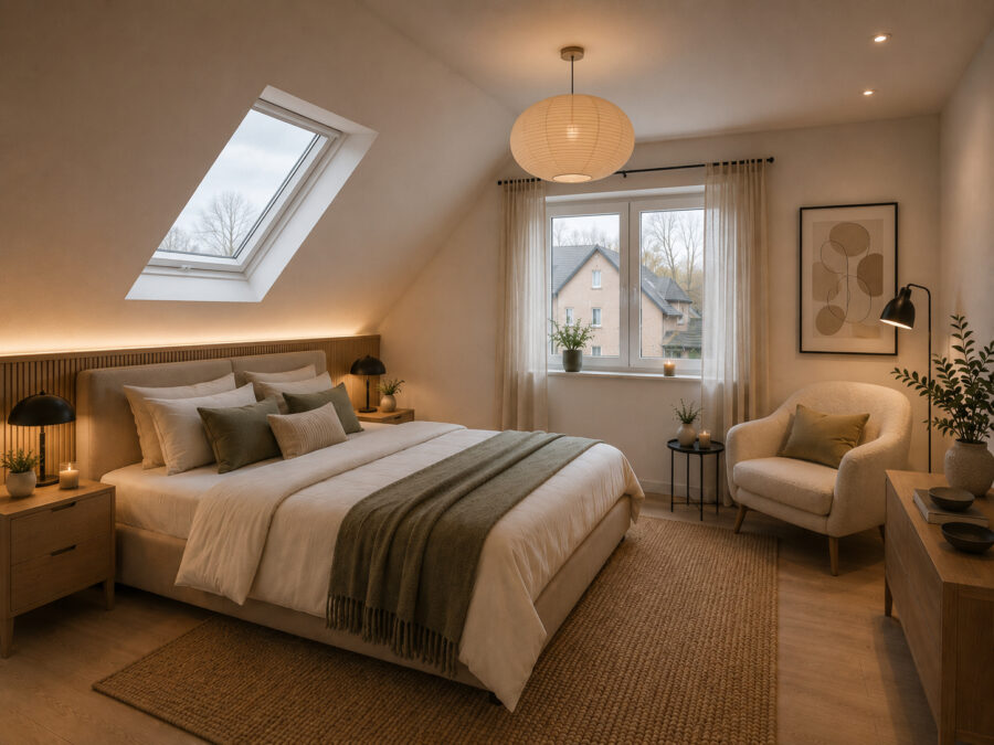 Kapitalanlage am Meer: Neubau-Ferienwohnung im Nordsee Park Dangast! Nr. 45 WE1 - Schlafzimmer 1 - virtuell erstellt (43055)