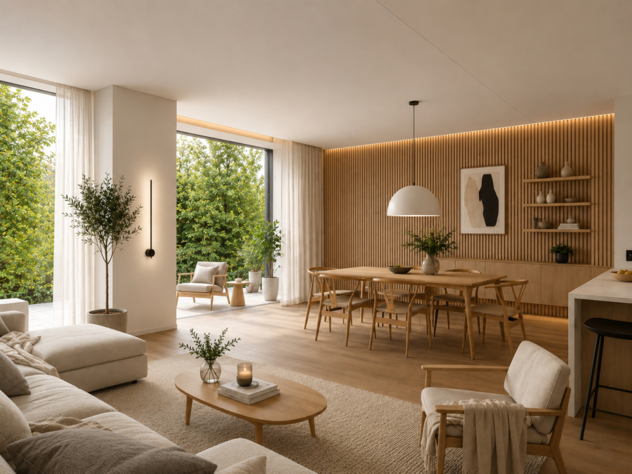 Steuersparmodell – HAVENCITY – Modernes Wohnen in unmittelbarer Nähe zum Südstrand - Whg. 5 - virtuell eingerichtet (45782)