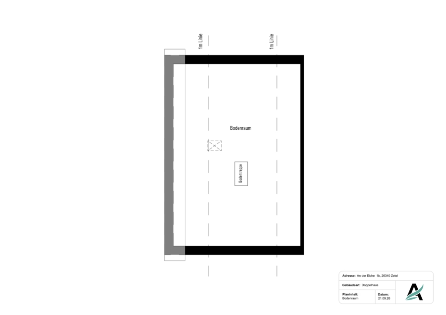 Neubau trifft Energieeffizienz: Moderne Doppelhaushälfte in Zetel - Bodenraum (48896)